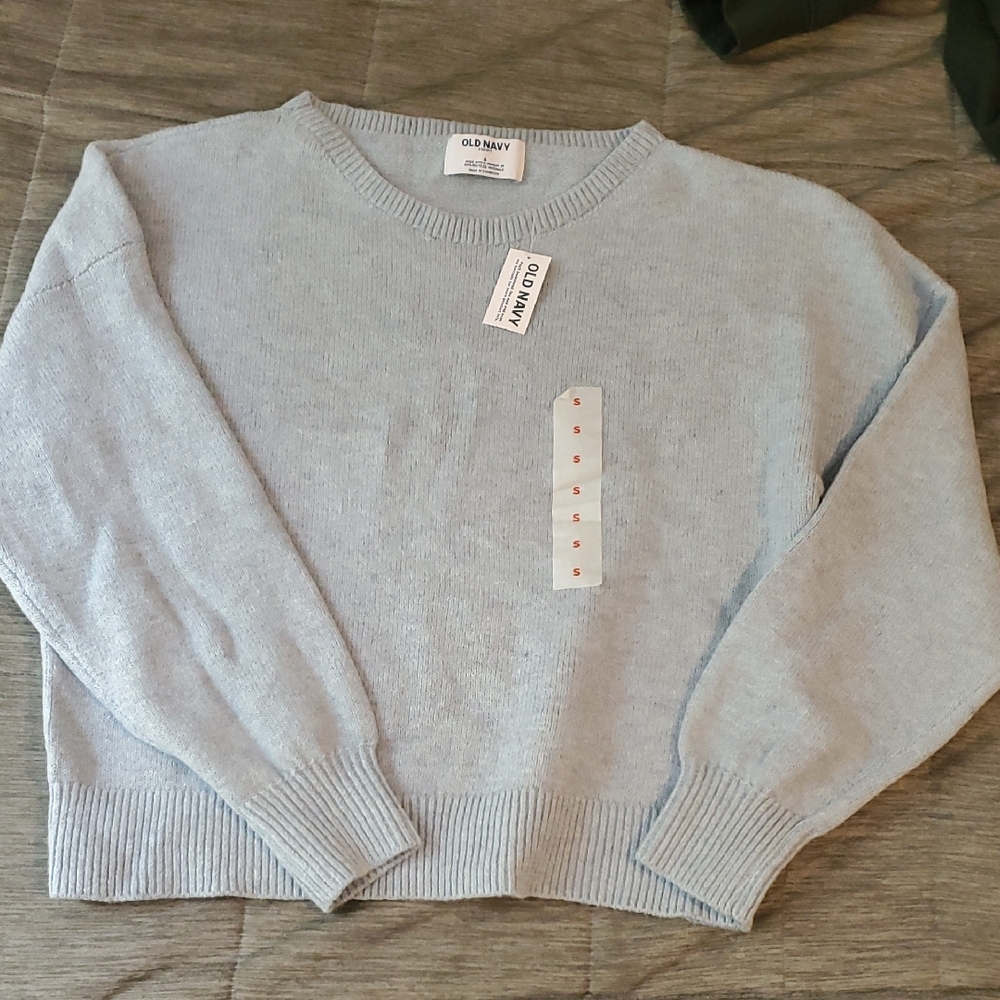 Old Navy Light Blue Crew Neck Sweater